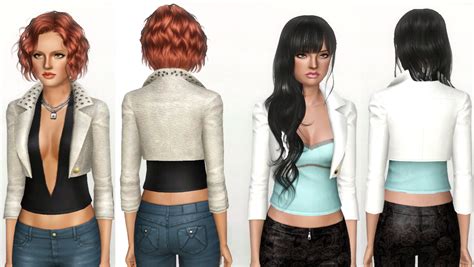 Studded Leather Jacket Ea Remake ~ Nygirl Sims