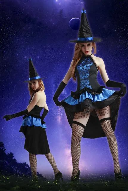 Adult Halloween Witch Costume For Women Sexy Fashion Deluxe Costume Evil Witch Dress With Witch