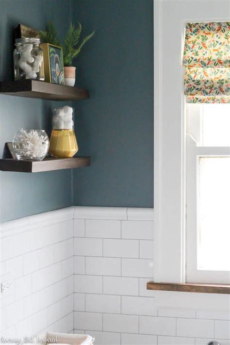 I also have the decorative pencil tile (1/2 x 6) and chair rail (2 x 6), to use on the top of the tile for a crowning border at the top. This bathroom features beautiful white subway tile with ...