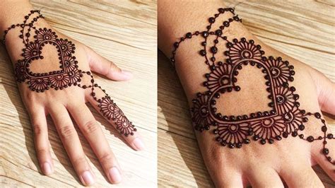 New Easy Heart Mehndi Design For Beginners Simple Henna Design