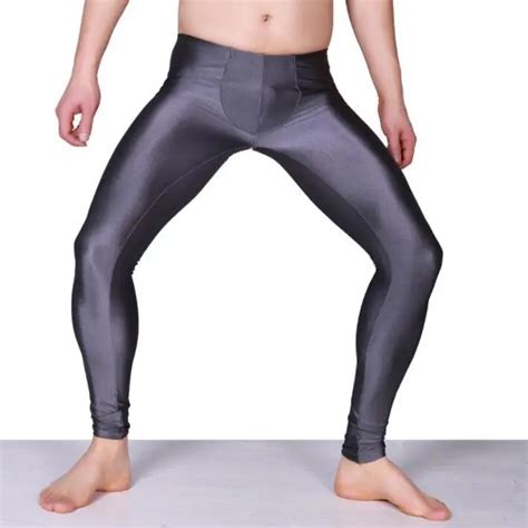 Black Personality High Elastic Tight Trousers Mens Sexy Pants Mens Feet