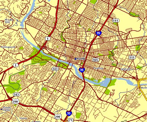 City Map Of Austin