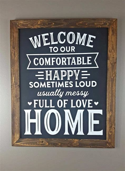 Welcome To Our Home Farmhouse Sign Wood Sign Farmhouse Country