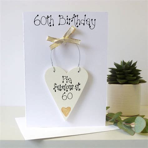 Personalised 60th Birthday Card By Country Heart