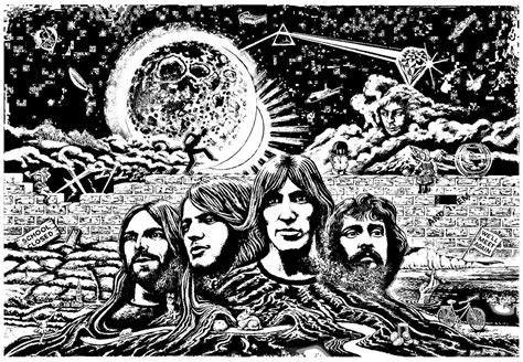 24 x 36 1972 was a great time for pink floyd. Pink floyd psychedelism - Psychedelic Coloring Pages for ...