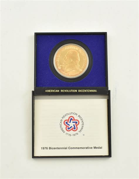 1976 1776 Bicentennial Official Us Mint Historic Commemorative Medal