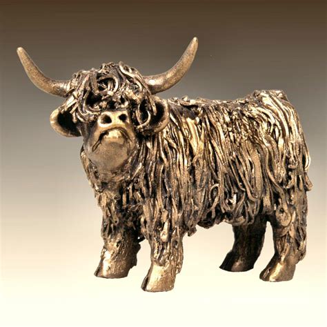 highland cow sculptures