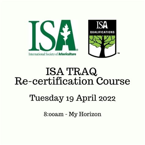 Isa Tree Risk Assessment Qualification Traq Re Certification Course