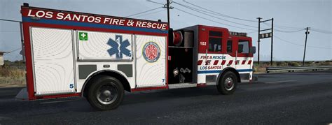 Fictional Skins Los Santos Fire And Rescue Pierce Arrow Fire Truck 10