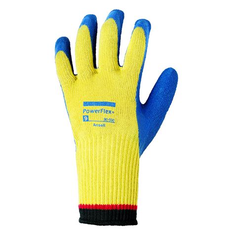 Ansell 103503 Powerflex Blue Natural Rubber Latex Gloves