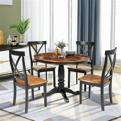 Round Dining Table Set For 4 Canada Chair And Dining Table Set Offers
