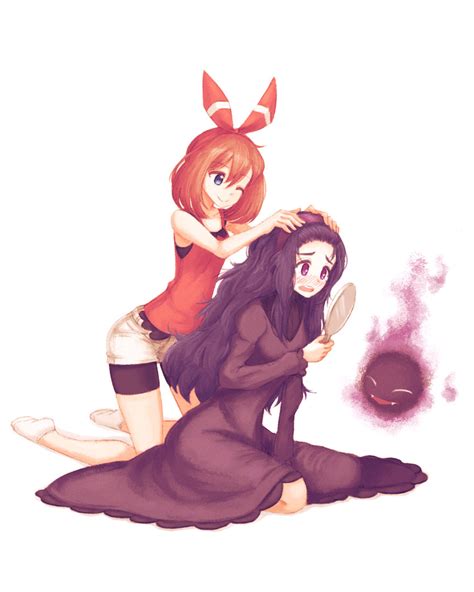 May Hex Maniac And Gastly Pokemon And More Drawn By Makaroll Danbooru