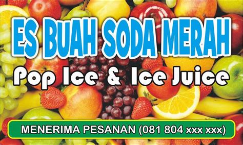 43+ Desain Banner Es Buah Cdr Gif