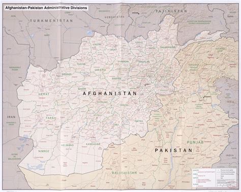 afghanistan pakistan administrative divisions library of congress