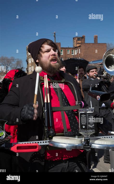 Detroit Michigan Usa 22nd March 2015 The Marche Du Nain Rouge