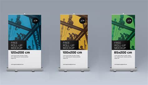 Free Roll Up Pull Up Banner Stand Mockup Psd Files Good Mockups