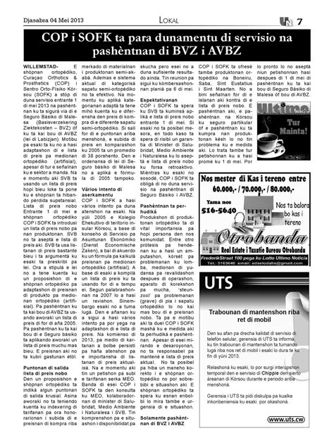 Ultimo Noticia 4th May 2013 By Worldwide Business Support