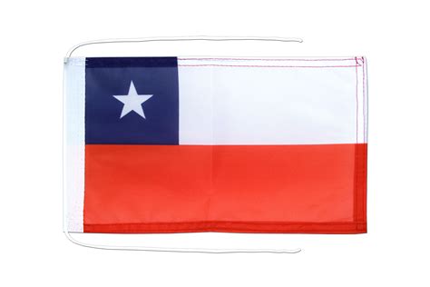 Fahne des landes zeigt zwei waagerechte streifen in weiß und rot, und im weißen streifen an der stangenseite ein blaues. Chile - Flagge 20 x 30 cm - FlaggenPlatz.ch