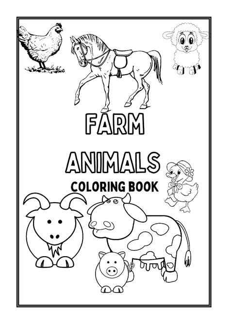 Domestic Animals Pictures For Colouring