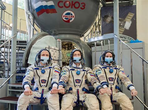 Expedition 64 Crew Members During Soyuz Qualification Exams Nasa