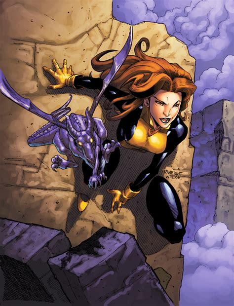 kitty pryde and lockheed by ray anthony height larry welch and tony washington hq marvel