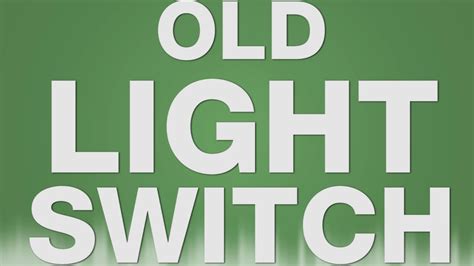 Old Light Switch Sound Effect Light Flip Switch Alter Lichtschalter