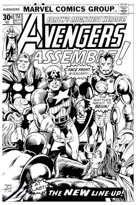 Coloring Adult Avengers Couverture From The Gallery Books And Comics