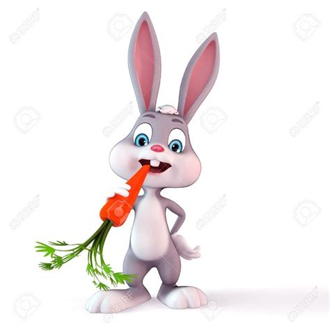 3d Art Illustration Of Bunny Eating Carrot Illustration Art 3d Art