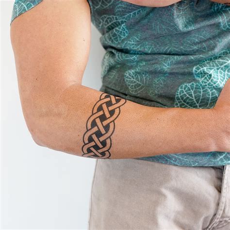 Large Celtic Knot Armband Temporary Tattoo Tattooicon