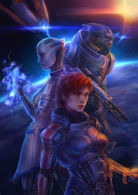 Mass Effect Fanart For Zine By Annahelme On Deviantart Mass Effect