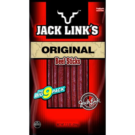 Jack Links Original Beef Sticks 72 Oz 9 Count
