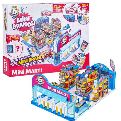 buy 5 surprise mini brands electronic mini mart with 4 mystery mini brands playset by zuru