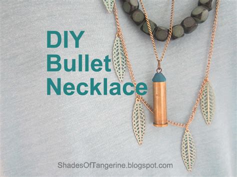 Bullet belly rings and body jewelry. Shades Of Tangerine: Bullet Necklace (DIY)