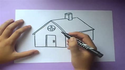 Como Dibujar Una Casa Paso A Paso ¦ How To Draw A House Youtube