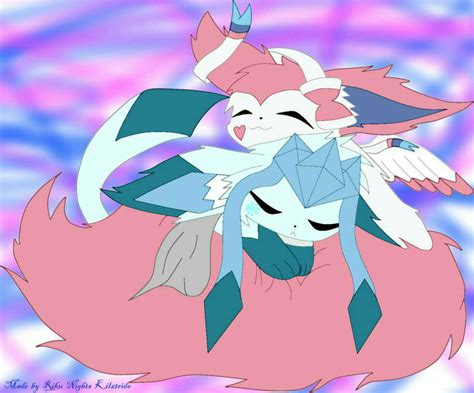 Sylveon And Glaceon Lovers 3 By Firenight Studios On Deviantart