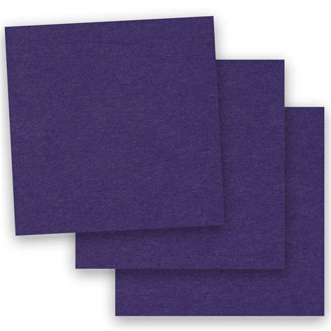 Basics Dark Purple 12x12 Square Paper 80c Cardstock 50 Pk