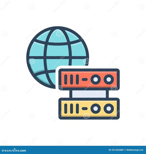 Color Illustration Icon For Proxy Proxy Server And Portal Stock