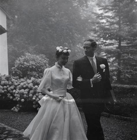 Inside Audrey Hepburns Charming 1954 Wedding Dusty Old Thing