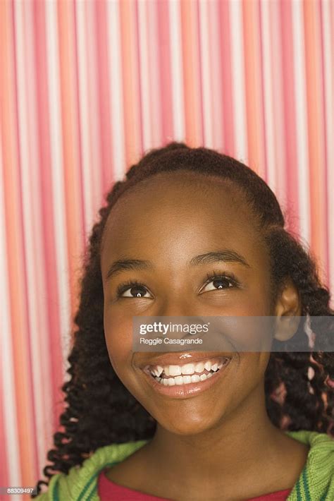 Closeup Of Preteen Girl Looking Up High Res Stock Photo Getty Images