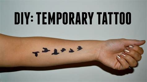 Diy Temporary Tattoo Diy Temporary Tattoos Make Temporary Tattoo
