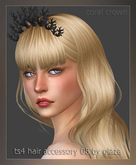 Allbyglaza Ts4 Hair Sims 4 Hair Accessories Sims 4 Cc