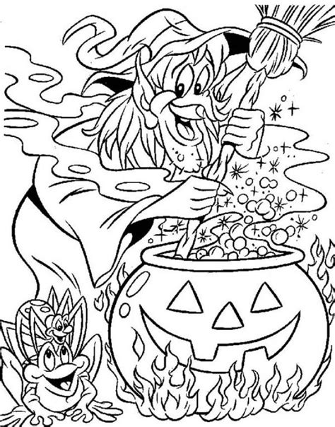 Witch Pictures To Color Coloring Home