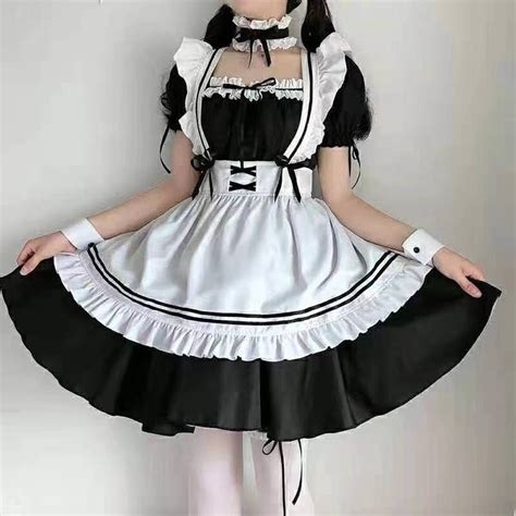 [mã Favalentine Giảm Tới 30k đơn 99k] [order] Váy Maid Full Phụ Kiện Kèm Vớ Shopee Việt Nam