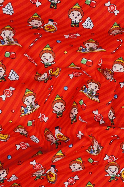 Buddy The Elf On Red By Camelot Fabrics Licensed Novelty Christmas