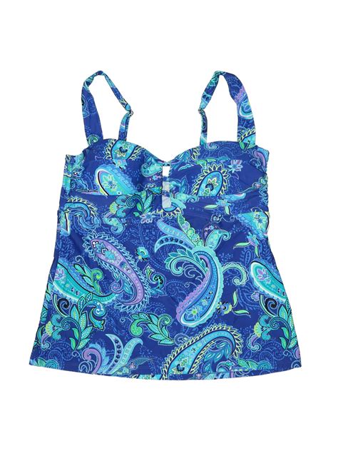 Beach Diva Women Blue Swimsuit Top 16 Ebay