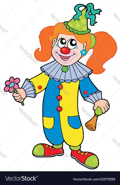 female clown cartoon