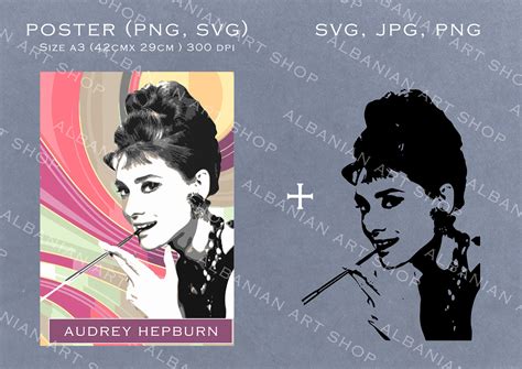 Audrey Hepburn Art Poster And Svg Home Decor Wall Art Print Etsy