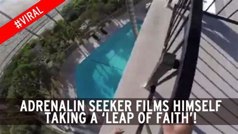 Idiot Adrenalin Seeker Slammed After Filming Himself Jumping From Fourth Floor Ledge Of