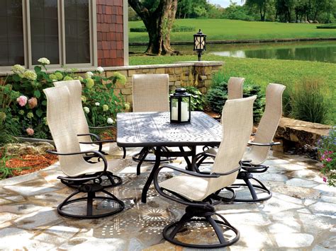 What are some of the most reviewed products in sling patio chairs? Homecrest Holly Hill Sling Aluminum High Back Arm Swivel ...