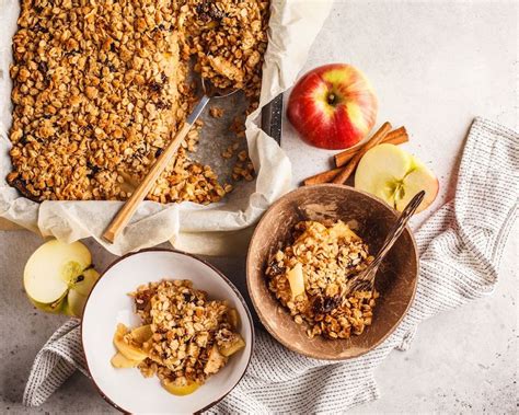 Crumble aux pommes sans beurre et sans gluten recette facile